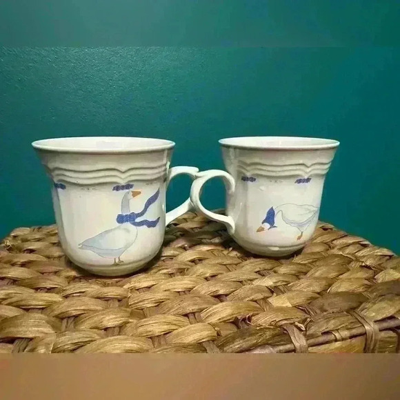 NEWCOR STONEWARE Country geese coffee/tea mugs - Picture 6 of 6